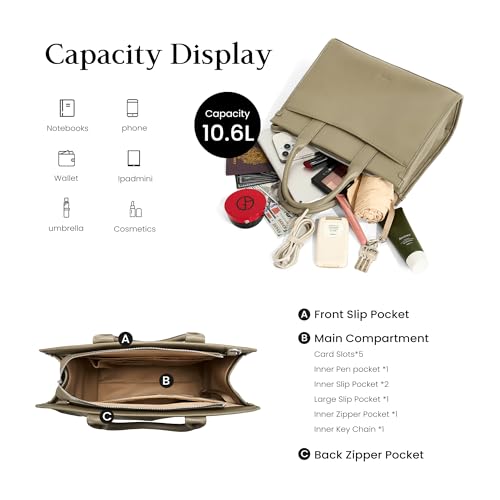Image of befen Genuine Leather Handbag for Women Small Soft Satchel Tote Bags Crossbody Shoulder Purses with Zipper