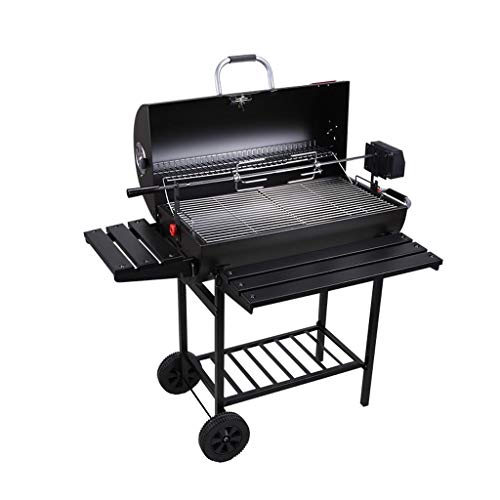 Portable Design Barbecue Home Kitchen Picnic Picnic Quality Thick Steel Double-layer Grilled Net Charcoal Barbecue User Outside Picnic Shelf Stable and Durable (Color : B)