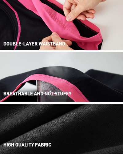 MEIYATING Women's High Waisted Cotton Underwear Tummy Control Panties Comfort Postpartum Full Coverage 5 Pack Briefs3