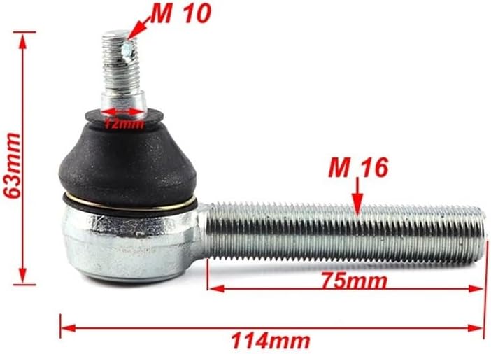 ATV M10 M16 75mm Adjustable Conical Ball Joint Kit Fit for 50cc 90cc 110cc 125cc 150cc Go Kart Dune Buggy Quad Dirt Bike Parts(1 Pcs)