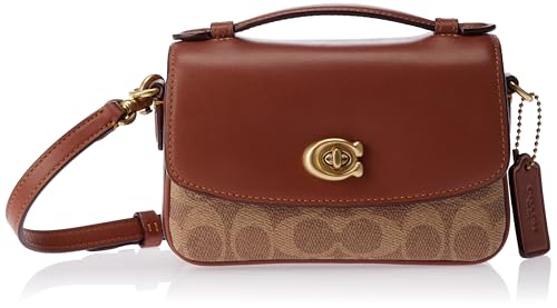 Coach Crossbody, Bolso Bandolera Cassie 19 Mujer, Monograma Caramelo, Talla única
