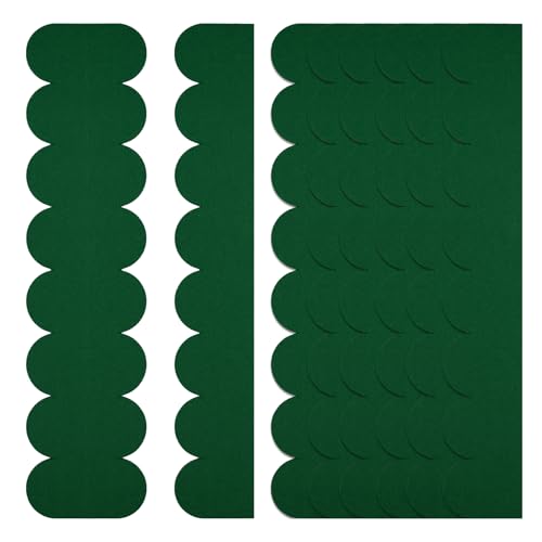 CATELL 32 Piezas Tejas para Techos Autoadhesivas Mini Tejas para Pajarera Tejas de Fieltro Impermeables Casa de Conejos Casetas para Perros Buzones Hotel de Insectos (Verde)