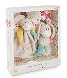 NICI Geschenkset für Babys & Kleinkinder – Schmusetuch & Schmusetier Esel Muli 18cm Kleines Wunder in toller Geschenkbox (25x25 cm) Baby Geschenke ab 0+ Monaten – Kuscheltier und Kuscheltuch