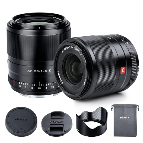 VILTROX 23mm F1.4 AF Lens for Sony E Mount, Wide Angle F/1.4 Large Aperture APS-C Prime Auto Focus...