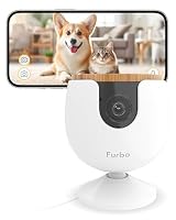 Furbo Mini Pet Camera, 1080p Full HD Indoor Camera with Auto Tracking & Zoom, Colour Night Vision, 2-Way Audio, AI Bark & Meow & Security Alerts (Subscription Optional)