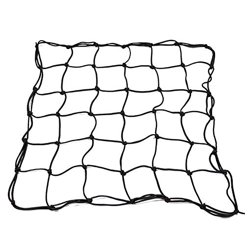 ValueHall Trellis Netting Heavy Duty Mesh Garden Trellis Netting for Grow Tents and Climbing Plants, Black Garden Netting with 6 Steel Hooks V7071 (60CM x 60CM)