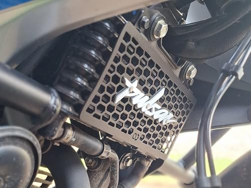Image of Radiator Guard Compatible with Bajaj Pulsar N250 /F250 only for USD Fork Models After 2024 (White, Pack of 1) (Not Suitable for befor 2024 Models)