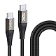LIMETA 240W USB-C zu USB-C Kabel - Schnellladen & Datentransfer für MacBook, iPad Pro, Galaxy S21, Pixel, Nintendo Switch - Nylon geflochten - PD 3.0 & Typ C kompatibel (1Stück, 1.2m)