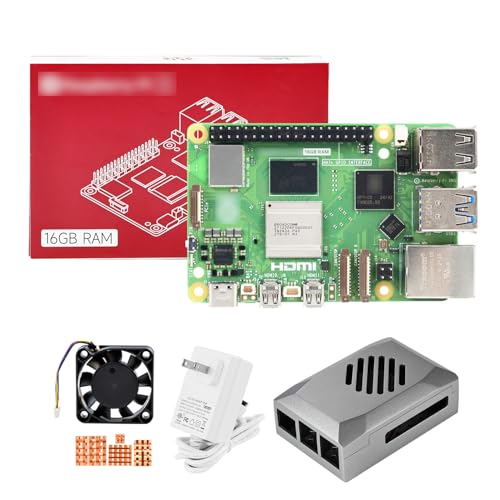 Image of Yahboom Pi 5 16GB Kit with 27W 5.1V5A USB-C Power Supply,Pi5 16GB Board,64GB ABS Case Provide Openclaw Deployment (Pi5 16GB, Basic Kit)