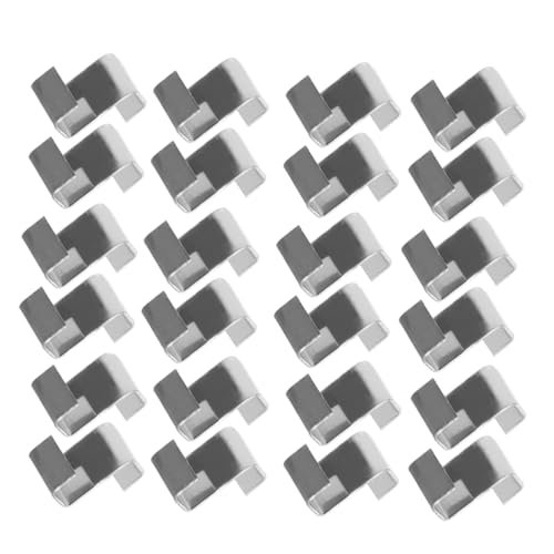GALPADA 50Pcs Greenhouse Clips Heavy Duty Z Clamps for Glass Panel Fixing Weather Resistant Stainless Steel Easy Installation Greenhouse Repair Supplies