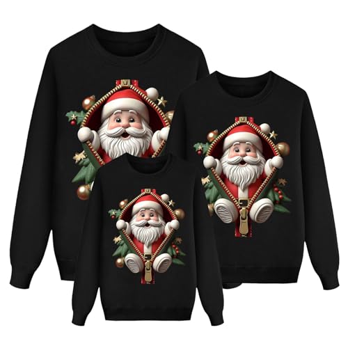 familien weihnachtsoutfit, Weihnachtspullover Familie Set Sport...