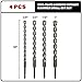 Sabre Tools 4-Piece 12 Inch SDS Plus Drill Bit Set, Carbide Tipped, Rotary Hammer Drill Bits for Brick, Stone, Concrete (5/8