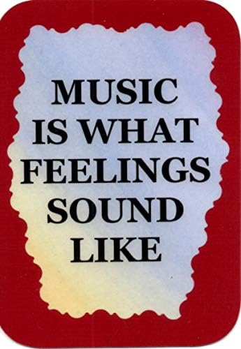 Ron's Hang Ups 3" x 4" Music Refrigerator Magnet - 5060 Music is What Feelings Sound Like - Kitchen Decor - Gifts for Family, Friends, Neighbors - Any Occasion image 4