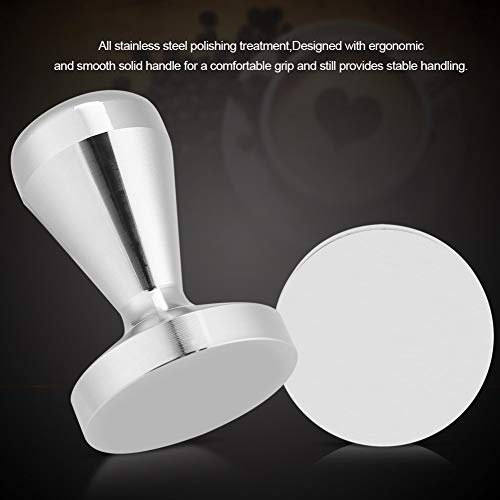 Tamper de café expreso, tamper de café de acero inoxidable de 57,5 mm / 49 mm, herramienta de presión para café en… - Imagen 4
