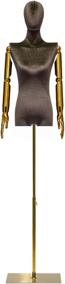 腕付きトルソーゴールド マネキン 腕有りマネキン ゴールドマネキン