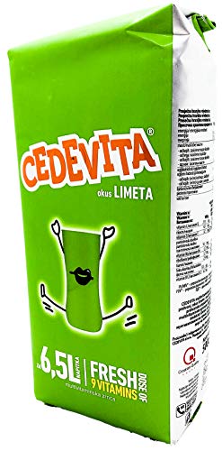 CEDEVITA Bebida Instantánea de Lima – Zumo Concentrado con 9 Vitaminas para Recuperar Energia Rápidamente – Refresco Vitamínico Revitalizante en polvo - Paquete de 0,5 kg para 6,5L. de Bebida
