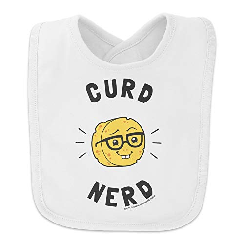 Curd Nerd Cheese Funny Humor Baby Bib