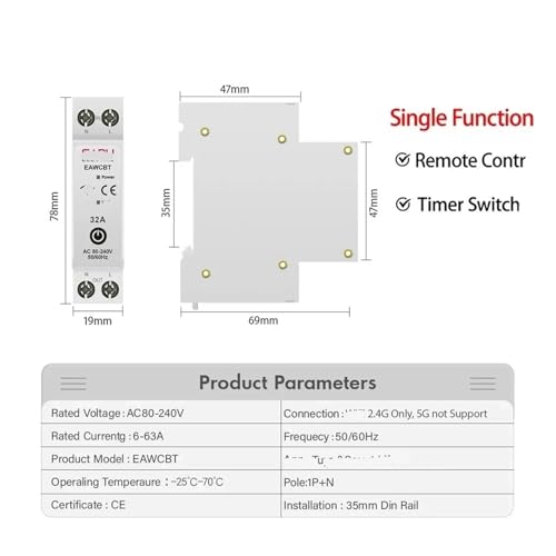 Protector de voltaje inteligente para segunda residencia con apagado remoto 50A 2