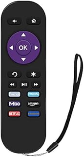 Gvirtue Lost Remote Control Replacement Compatible with Roku 1, Roku 2, Roku 3, Roku 4, (HD, LT, XS, XD), Roku Express. Do NOT Support Roku Stick, Roku Premiere, Roku Ultra, Roku TV or Roku Game