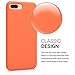 kwmobile Case Compatible with Apple iPhone 7 Plus/iPhone 8 Plus Case - TPU Silicone Phone Cover with Soft Finish - Orange
