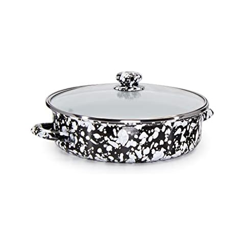 Golden Rabbit 5qt Black Swirl Saute Pan Cover