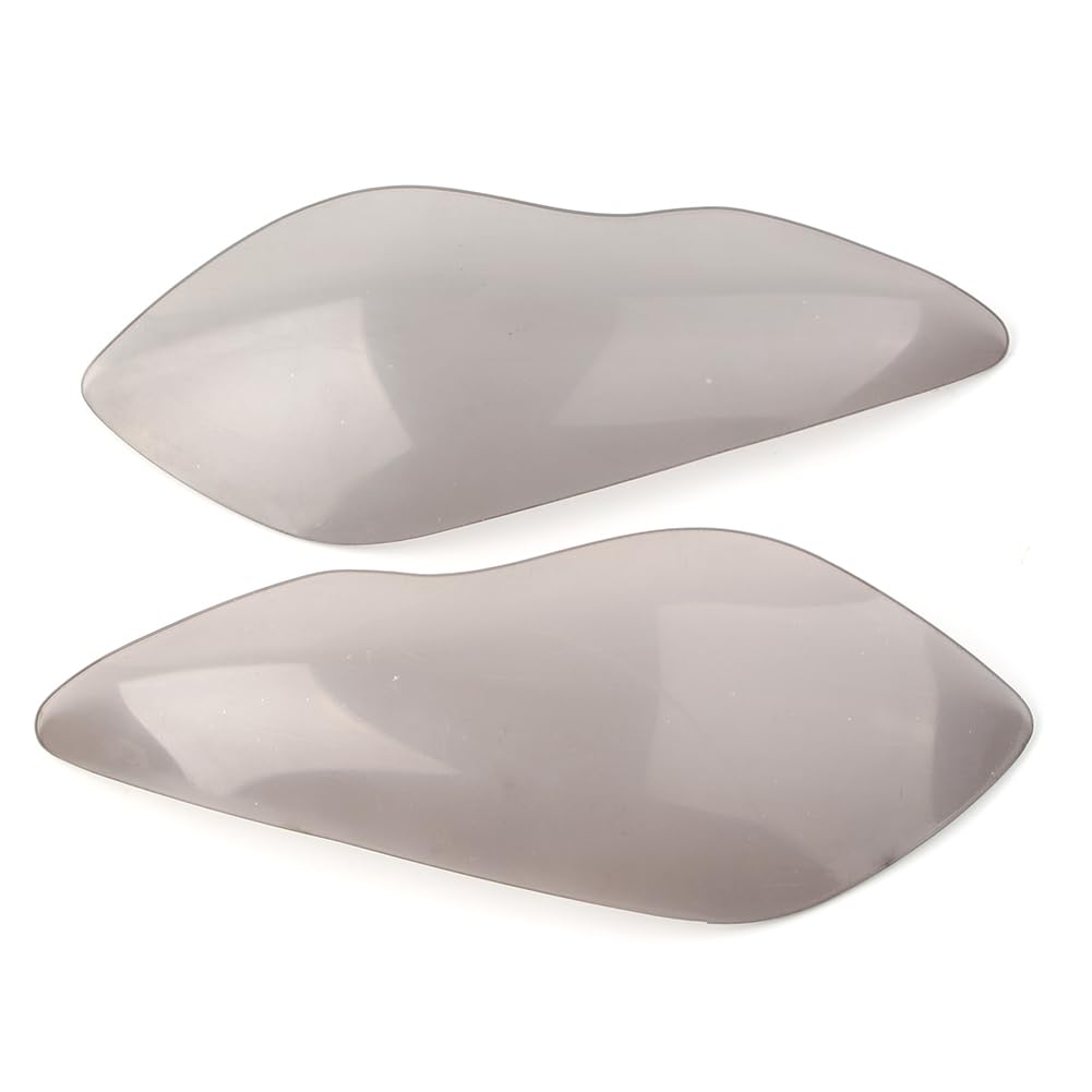 Cnfang4 Acrylic Plastic Headlight Lamp Shield Guard Screen Lens Protector Cover Smoke for Kawasaki ZX-636R ZX-6R 2009-18 Motorbike