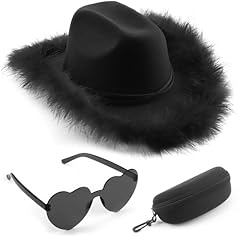 01 Set: Black Hat + Eyeglasses + Eyeglass Case