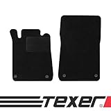 Farbe: Schwarz, dunkel TEXER Textil Fußmatten Passend für Mercedes-Benz SLK R170 Bj. 1996-2004 Basic