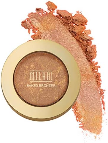 Milani Baked Bronzer - Soleil, Cruelty-Free Shimmer Bronzing Powder to Use For Contour Makeup, Highlighters Makeup, Bronzer Makeup, 0.25 Ounce