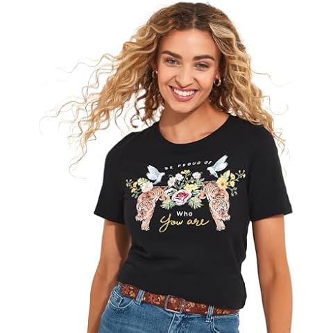 Joe Browns Women's Proud Tiger Graphic T-Shirt Cover