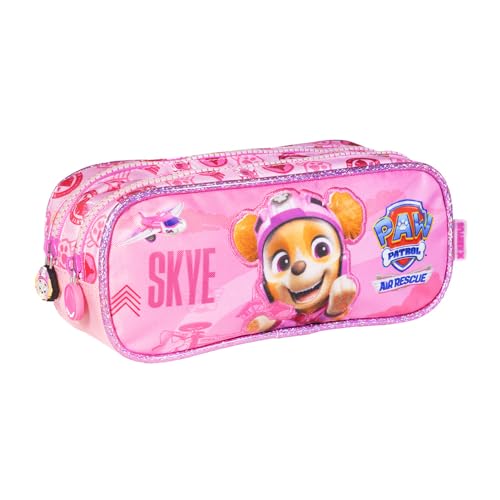 Estojo Duplo Escolar Patrulha Canina Skye S