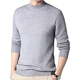 [unifiss] ニット トップス モックネック セーター シンプル 無地 長袖 カジュアル 秋冬 メンズ 事務 仕事 学生 部屋着 普段着 寝間着 袖長 無地 原宿 韓国 パーティー アウトドア キャンプ ストレート オシャレ おしゃれ ゆったり ゆる ルームウェア 自然 清楚 ビジネス フォーマル カジュアル スポーツ スポーツジム 運動 アクティブ 灰 グレー 4A-U16-GYL