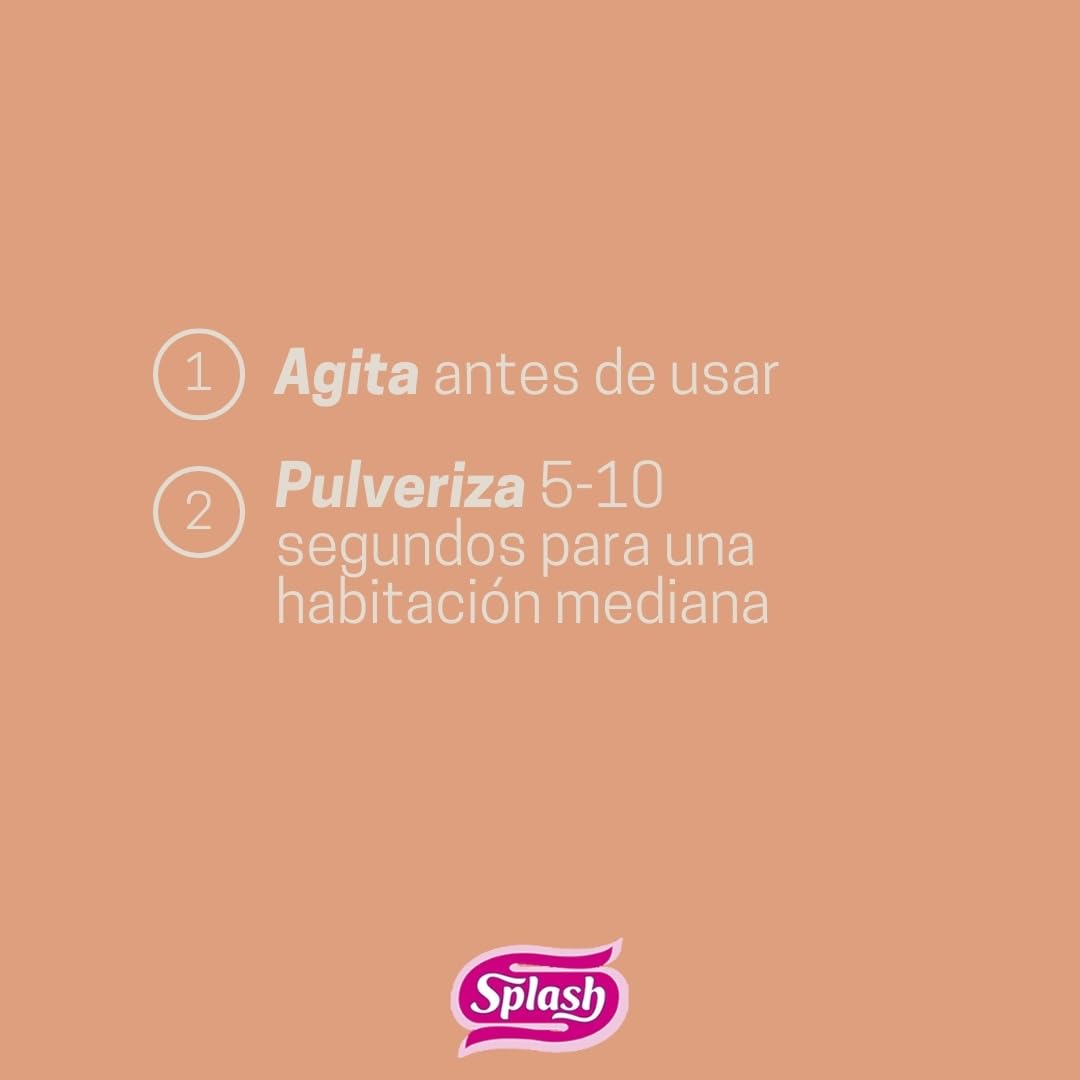 SPLASH | Spray Aromatizador | Ambientador Duradero, Refresca y Elimina Olores | Fragancia Fresca Colonia Infantil | Agitar Antes de Usar | 300 ml