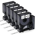 Características de la compatible Dymo D1 9mm cinta de etiquetas: impermeable, resistente al aceite (aceite de motor, aceite vegetal), resistente a los rayos UV, al alcohol y a la abrasión.