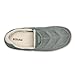 OLUKAI Puku'i Men's Fleece Slippers, Comfortable Activewear Slippers, Premium Full-Grain Leather & Jersey Knit, Drop-In Heel & All-Day Comfort, Ash/Ash, 10