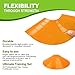 Ashsajkd(Set of 25 - Agility Soccer Cones with Carry Bag and for Football Cones for TrainingFootball, Basketball, Coaching, Agility Cones for Indoor and Outdoor Games (D-25 Pack Orange)