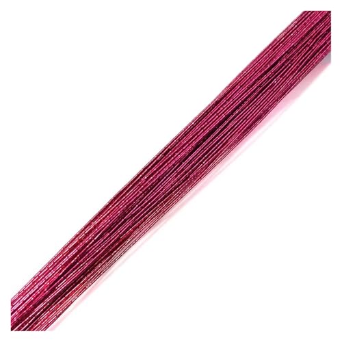 Floral Wire 25Pcs 80cm Stocking Flower Iron Wire Floral Stems Supplies for DIY Nylon Making Accessories(Color4)
