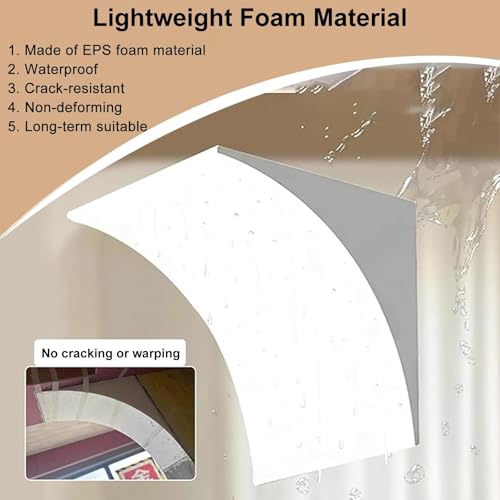 Arco de espuma para puerta redondeado de fácil instalación | Moldura interior DIY 2 piezas 6
