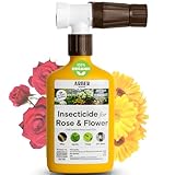 Organic Insecticide for Roses & Flowers – 16oz Ready-to-Spray Pest...