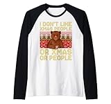 ¿Te gusta el Atmosphere de Navidad? ¿Te gustan los regalos y las sorpresas y te gustan los diseños de Navidad, Navidad o invierno? Entonces obtén el vintage Ugly Christmas – I Don't Like X-Mas – Bear with Coffee – Retro Apparel. Perfecto para