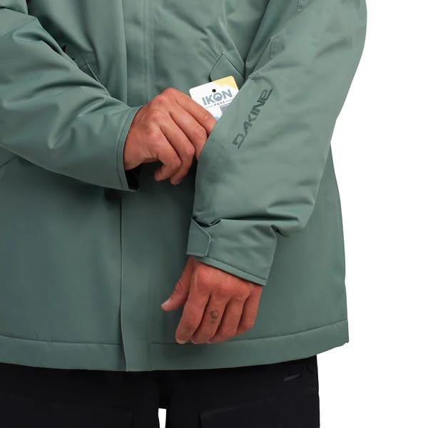 Image of Dakine Reach 20K Insulated Parka, Water-Resistant, Hooded, Black (US, Alpha, Medium, Regular, Regular, Smoked Grass)