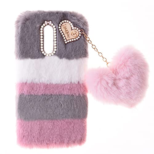 La bella LG G7 ThinQ custodia in peluche è realizzata in pelliccia sintetica sintetica di alta qualità e morbida TPU; Custodia in peluche alla moda fa risaltare il tuo telefono dalla folla, alla moda e accattivante