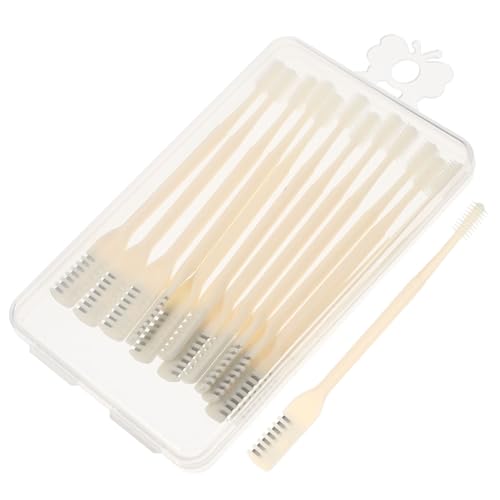 PATKAW 1 Juego Depilación Cortapelos De Nariz De Doble Extremo Pinzas Manuales Para El Cabello De La Nariz Maquinillas Portátiles Herramientas De Aseo Beige Acero Inoxidable