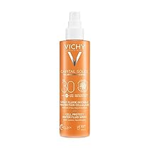 Vichy Capital Soleil, Fluido Spray Leggero SPF30, Per Tutti i Tipi di Pelle, Protegge e Previene dai Danni dei Raggi Solari UVB, UVA e UVA-lunghi, Formula Leggera con Tecnologia Netlock, 200ml