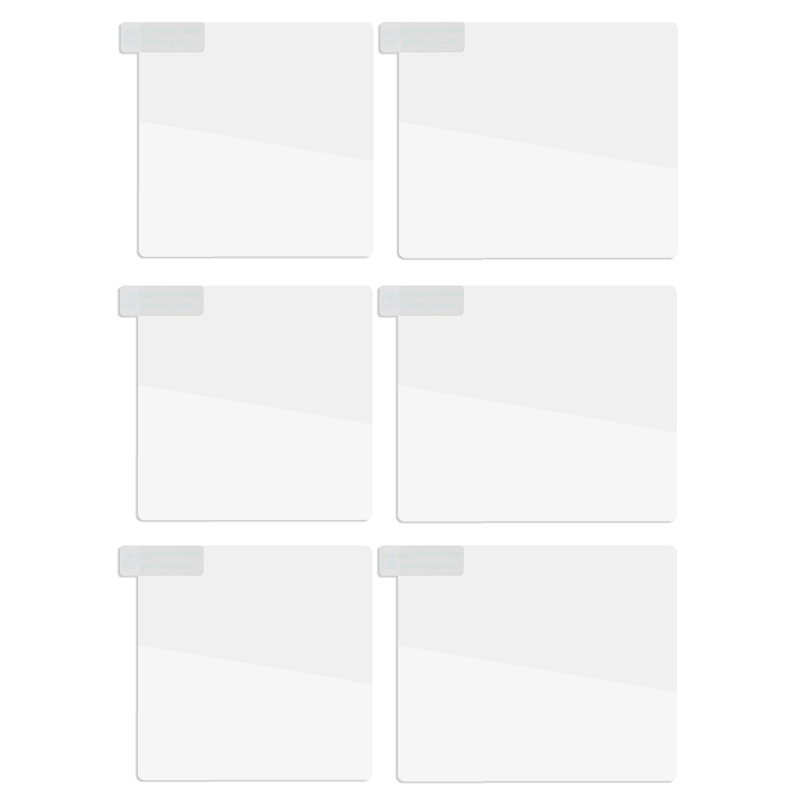 8 PCS Electrostatic Film for Dash Cam, Dash Cam Clear Double-Sided Adhesive Stickers Reusable Weatherproof Electrostatic Stickers for Windshield Dashcam Car
