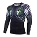 Kompressionsshirt Herren Funktionsshirt Langarm Sportshirt Fitness Shirt Männer Trainingsshirt Atmungsaktiv Laufshirt für Laufen Sport Turnhalle