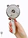 MiRUSI Mini ventilatore portatile USB con luce notturna a 3 velocità per esterni, viaggi (bianco)