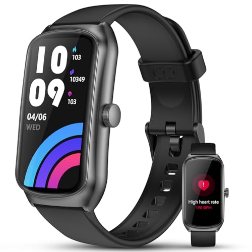 2025 Smartwatch Donna Uomo 1,58″ AMOLED Smart Band IP68 Nuoto & 100+ Sport Orologio Fitness Monitoraggio 24/7 HR/SpO₂/Sonno/Stress 7 gg Autonomia Orologio Fitness Activity Tracker - iOS Android