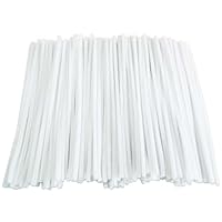 FANGZIDM 200PCS Craft Pipe Cleaners White High Density 300x6mm for Creative DIY Decorations