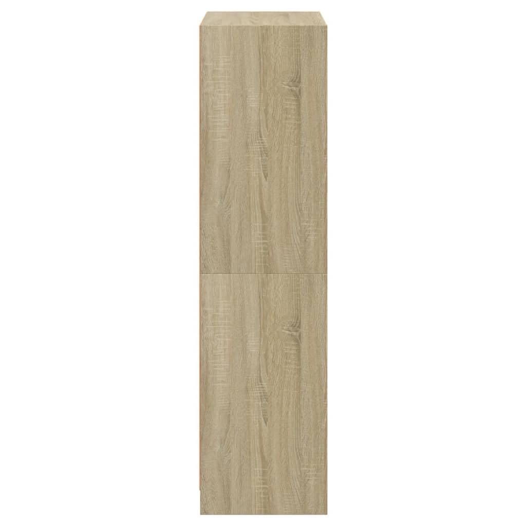 vidaXL Buffet Haut avec Portes chêne Sonoma Bois d'ingénierie, Armoire latérale, Armoire de Rangement Haute, vitrine Haute, Armoire Haute